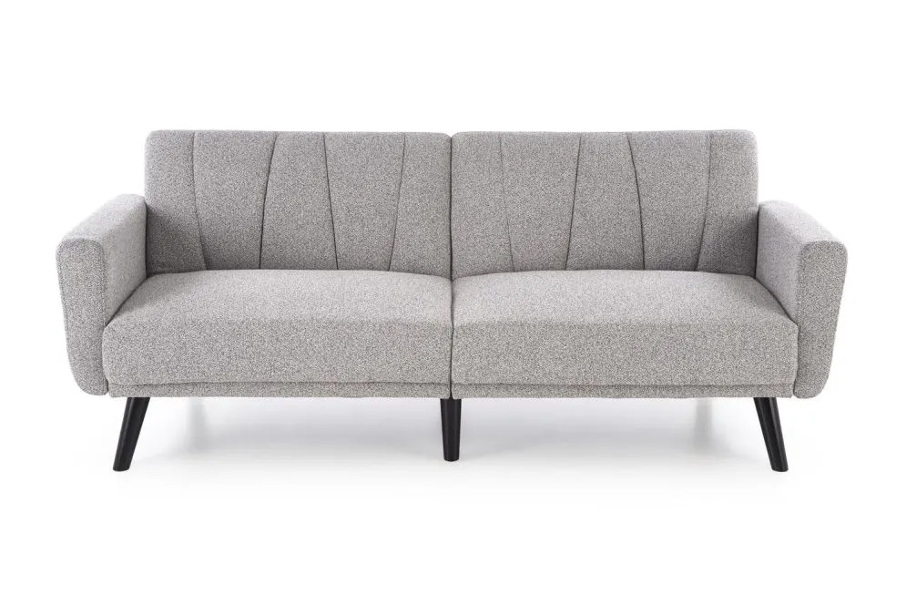 Sofa rozkładana LARIX szara na drewnianych nogach  I sklep meblowy MIRAT.