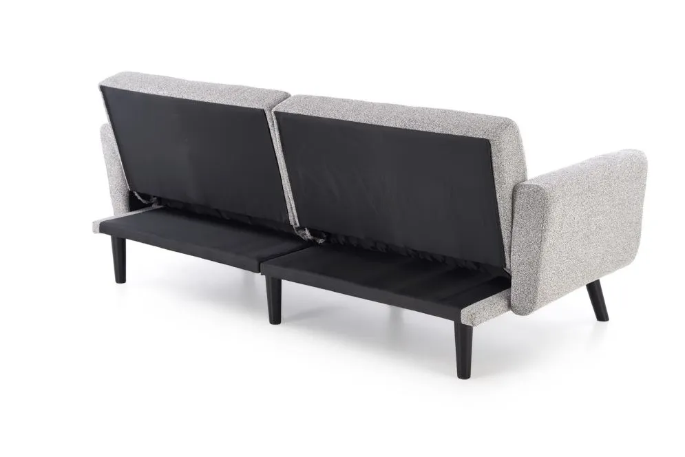 Sofa rozkładana LARIX szara na drewnianych nogach  I sklep meblowy MIRAT.