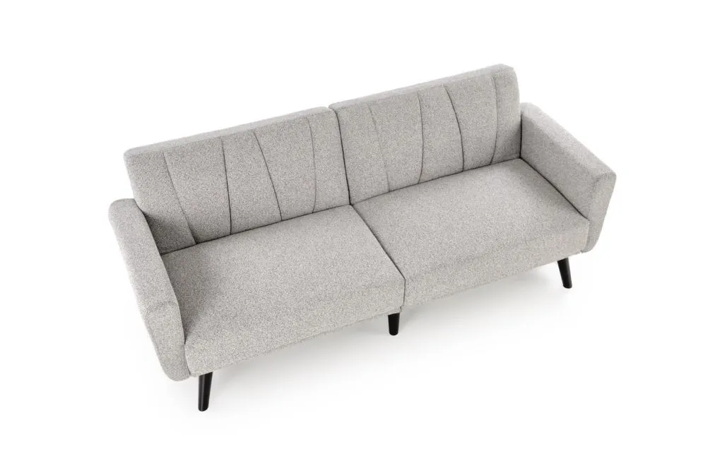 Sofa rozkładana LARIX szara na drewnianych nogach  I sklep meblowy MIRAT.