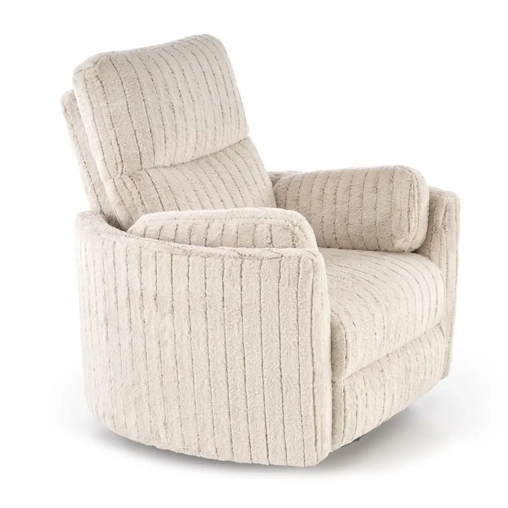 Fotel rozkładany elektrycznie PEGAS beżowy obracany z funkcją kołyski I sklep meblowy MIRAT.