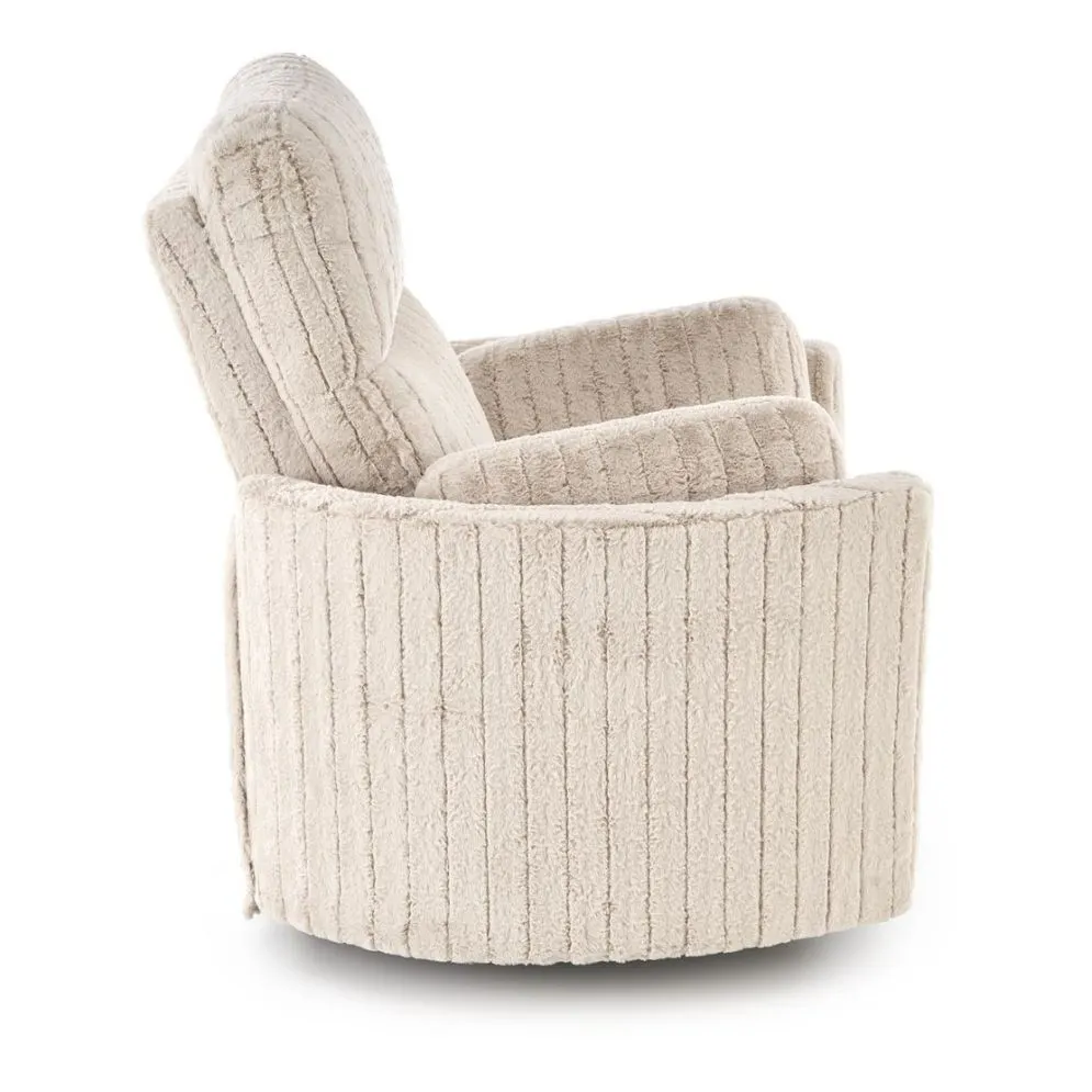 Fotel rozkładany elektrycznie PEGAS beżowy obracany z funkcją kołyski I sklep meblowy MIRAT.