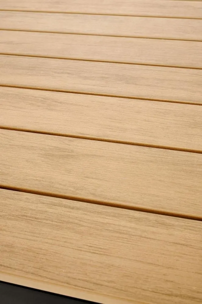 Stół ogrodowy FIERRO 80x80 brązowy/czarny aluminiowy I sklep meblowy MIRAT.