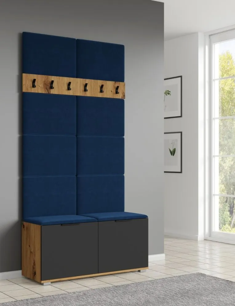 Szafka na buty CLIF ST-100 dąb artisan/antracyt trwała I sklep meblowy MIRAT.  kolekcja CLIF