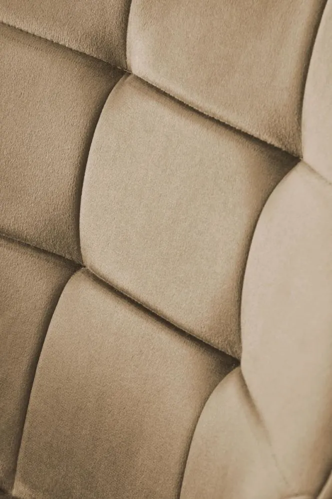 Krzesło tapicerowane K588 VELVET beżowe obracane welurowe I sklep meblowy MIRAT.