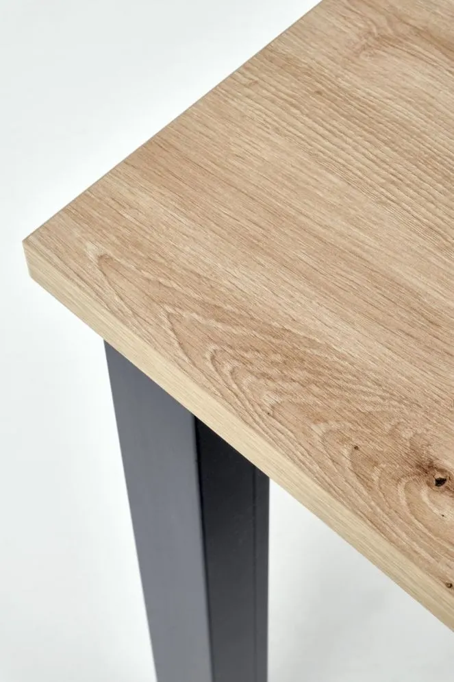 Stół rozkładany QUBIK 80(200)x80 dąb artisan/czarny matowy I sklep meblowy MIRAT. styl LOFT