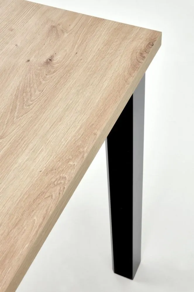 Stół rozkładany QUBIK 80(200)x80 dąb artisan/czarny matowy I sklep meblowy MIRAT. styl LOFT