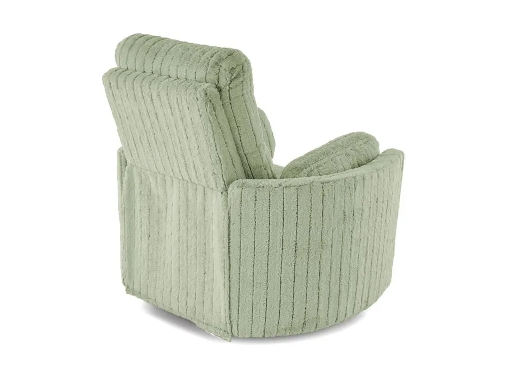 Wygodny fotel rozkładany elektrycznie PEGAS miętowy obracany z funkcją kołyski I sklep meblowy MIRAT.