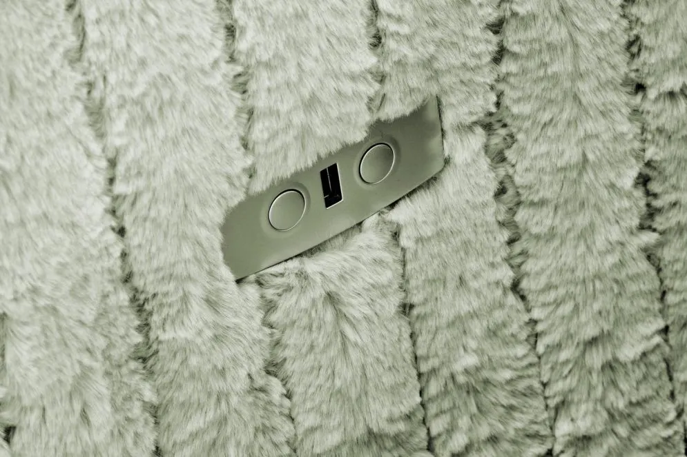 Wygodny fotel rozkładany elektrycznie PEGAS miętowy obracany z funkcją kołyski I sklep meblowy MIRAT.