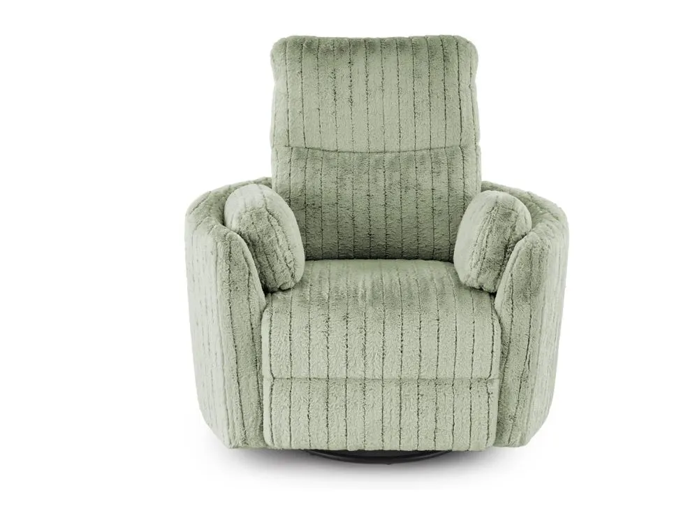 Wygodny fotel rozkładany elektrycznie PEGAS miętowy obracany z funkcją kołyski I sklep meblowy MIRAT.