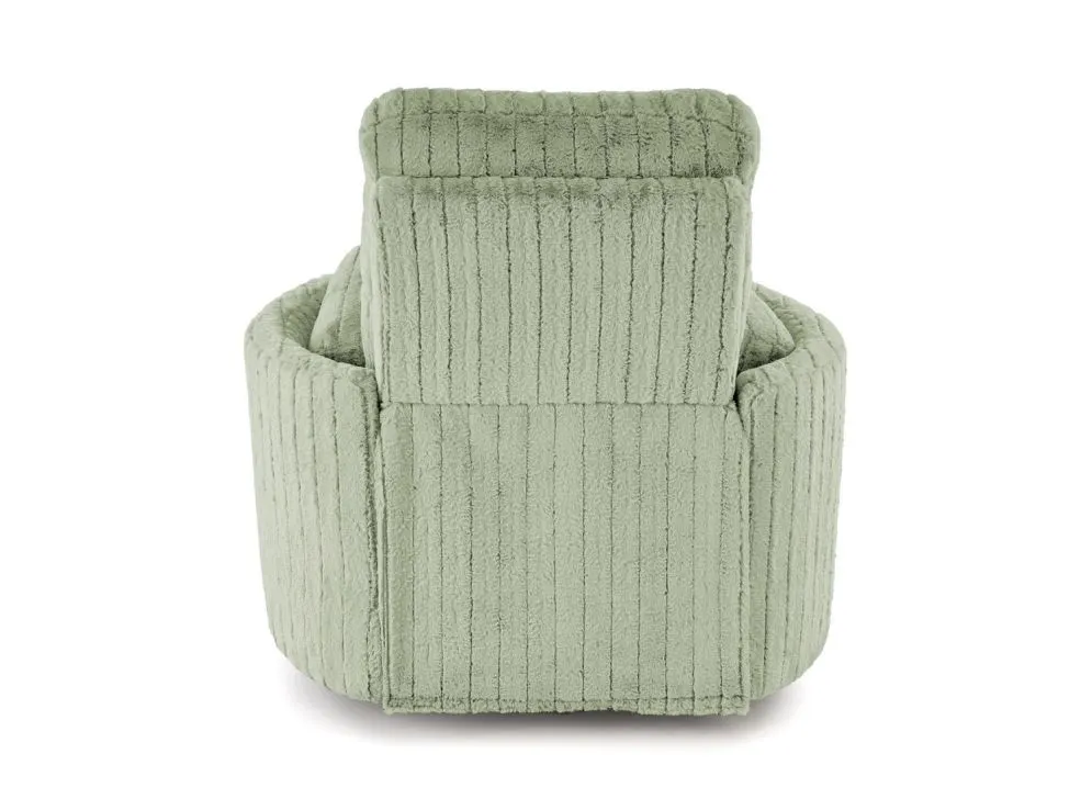 Wygodny fotel rozkładany elektrycznie PEGAS miętowy obracany z funkcją kołyski I sklep meblowy MIRAT.