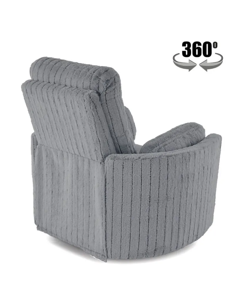 Fotel rozkładany elektrycznie PEGAS szary obracany z funkcją kołyski I sklep meblowy MIRAT.