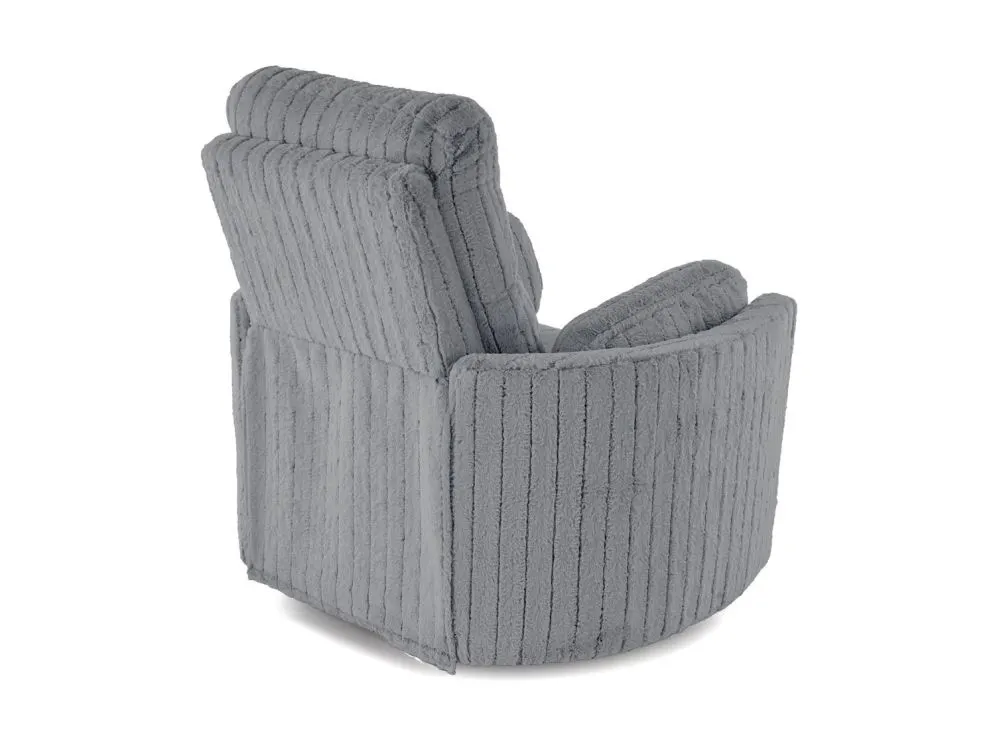 Fotel rozkładany elektrycznie PEGAS szary obracany z funkcją kołyski I sklep meblowy MIRAT.