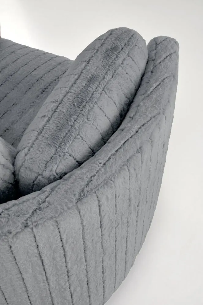 Fotel rozkładany elektrycznie PEGAS szary obracany z funkcją kołyski I sklep meblowy MIRAT.