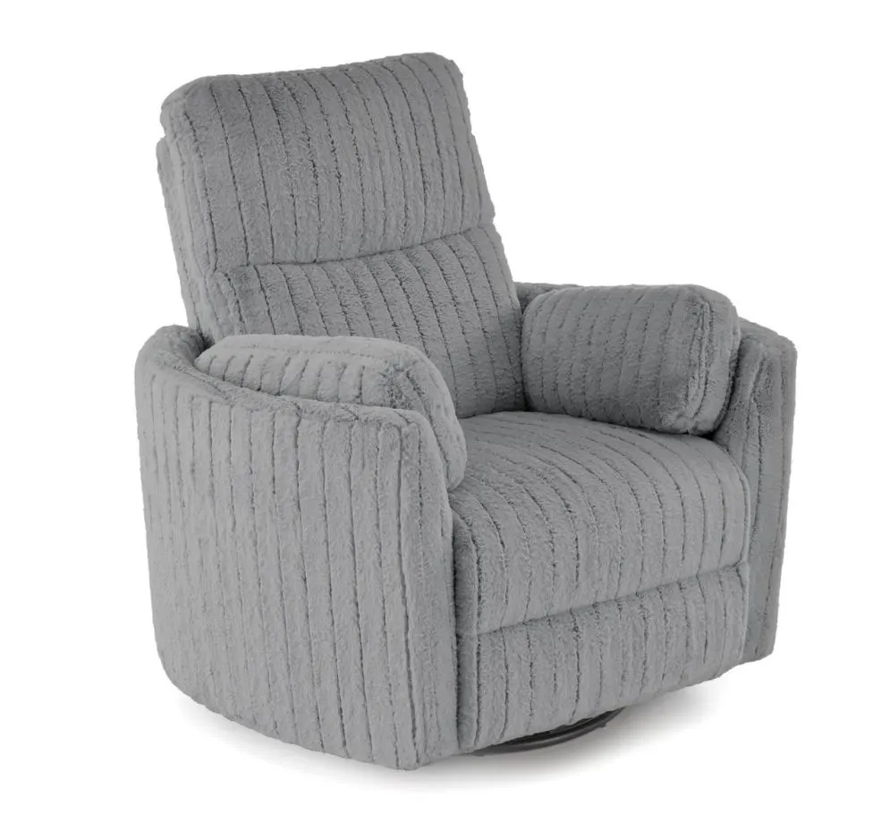 Fotel rozkładany elektrycznie PEGAS szary obracany z funkcją kołyski I sklep meblowy MIRAT.