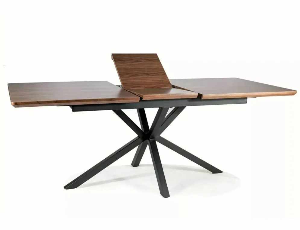 Stół rozkładany LOGAN 160(200)x90 orzech/czarny mat w stylu industrialnym I sklep meblowy MIRAT. styl LOFT