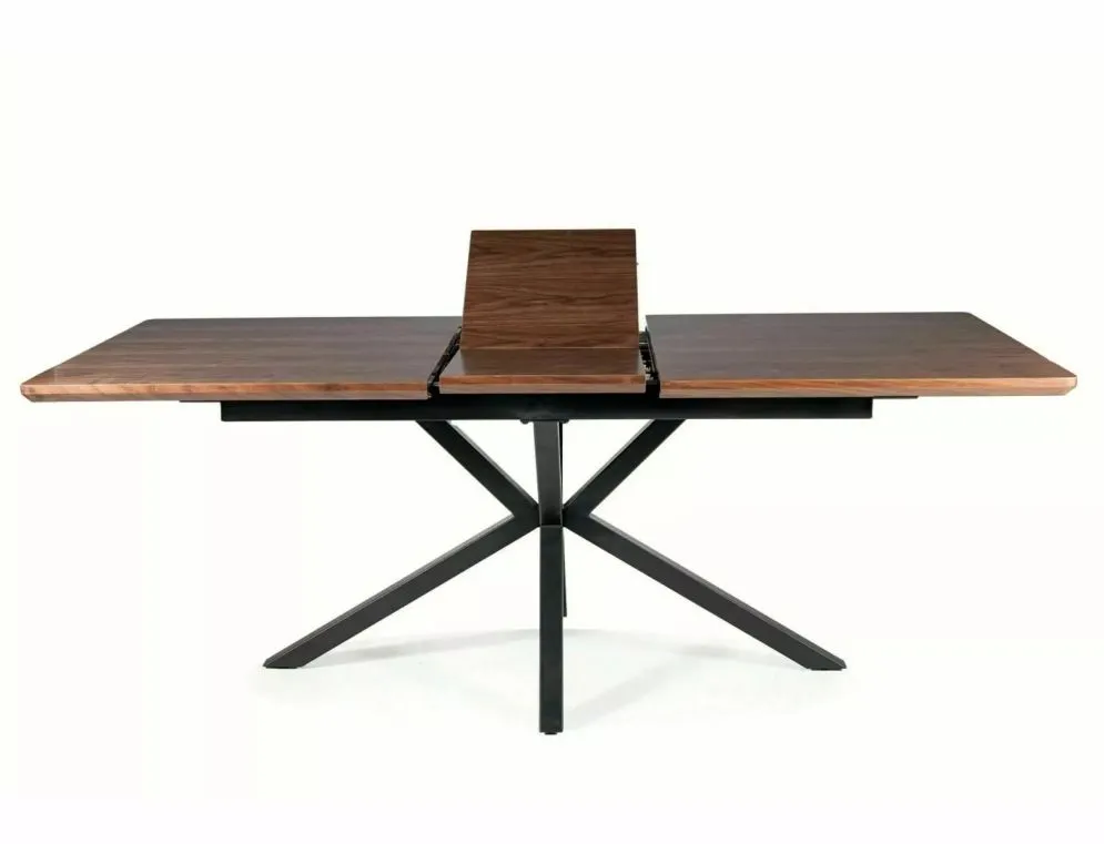 Stół rozkładany LOGAN 160(200)x90 orzech/czarny mat w stylu industrialnym I sklep meblowy MIRAT. styl LOFT