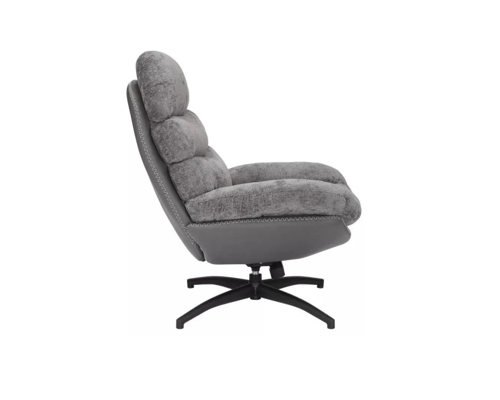 Fotel tapicerowany GISELLE szary I sklep meblowy MIRAT. styl SKANDYNAWSKI