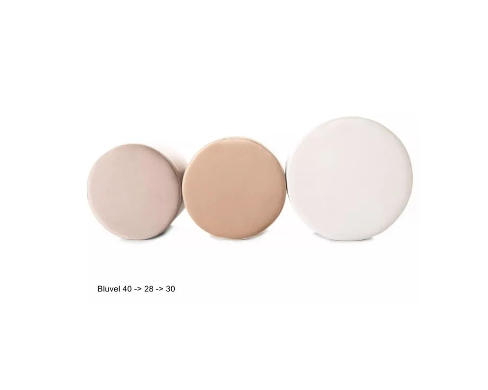 Pufa DOTI A VELVET beżowa I sklep meblowy MIRAT.