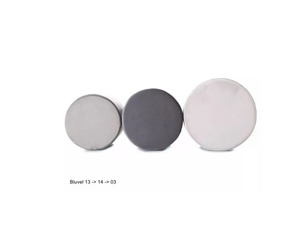 Pufa DOTI C VELVET jasnoszara I sklep meblowy MIRAT. styl GLAMOUR, SKANDYNAWSKI