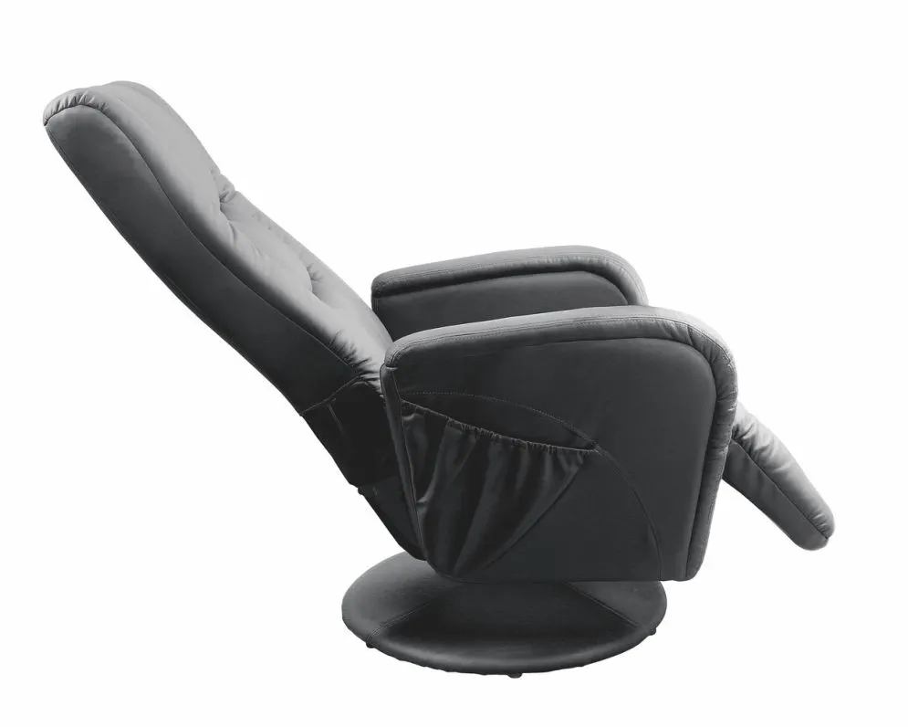 Fotel PULSAR czarny rozkładany z podnóżkiem I sklep meblowy MIRAT.