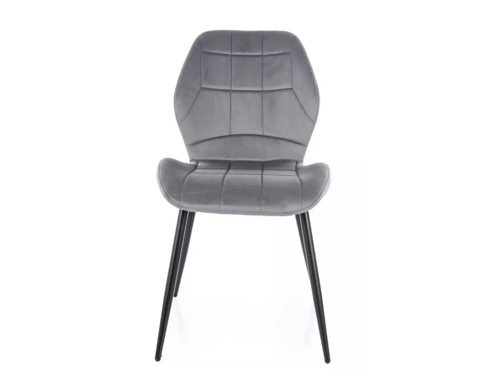 Krzesło JAKE VELVET szare I sklep meblowy MIRAT. styl GLAMOUR