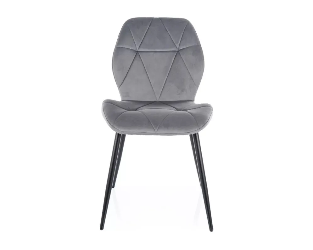 Krzesło RICK VELVET szare I sklep meblowy MIRAT. styl GLAMOUR