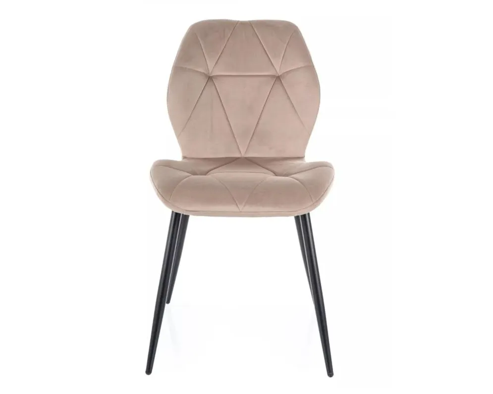 Krzesło RICK VELVET ciemnobeżowe I sklep meblowy MIRAT. styl GLAMOUR