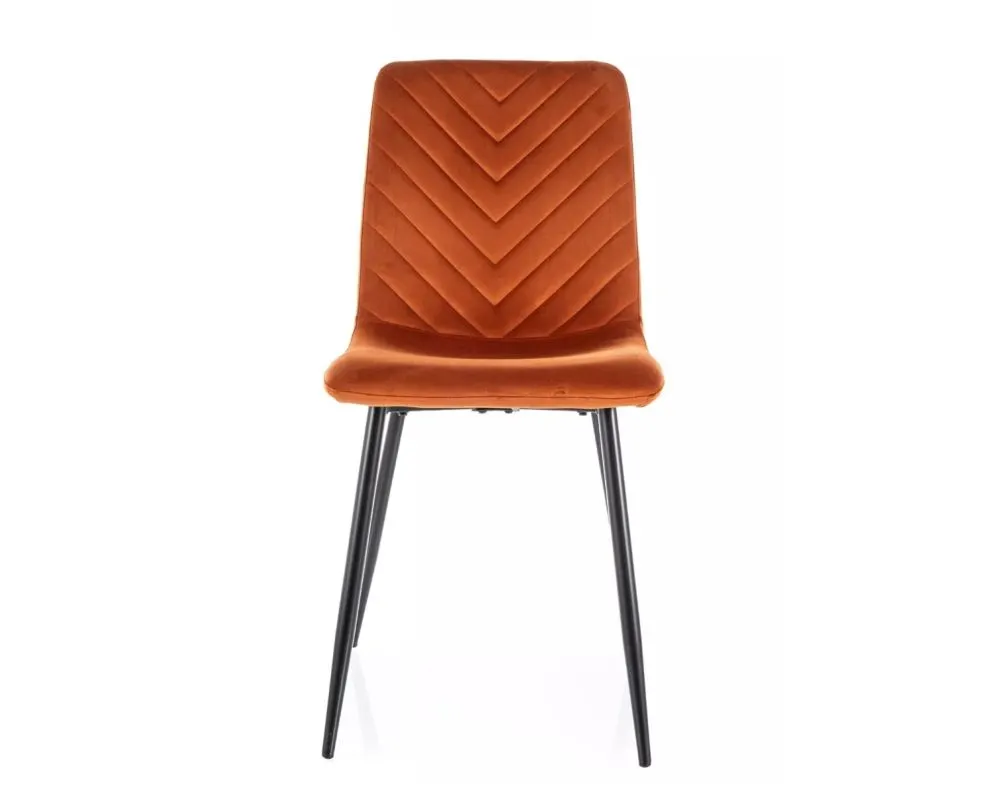 Krzesło tapicerowane DAREN VELVET cynamonowe I sklep meblowy MIRAT. styl GLAMOUR