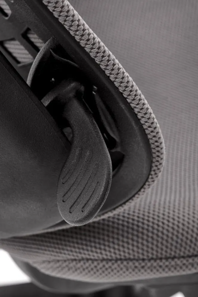 Fotel biurowy RUBIO szary/czarny z regulowanymi podłokietnikami I sklep meblowy MIRAT.