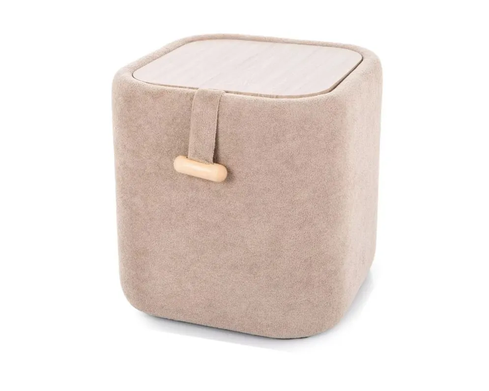 Pufa NAP ze schowkiem beżowa I sklep meblowy MIRAT. styl LOFT, SKANDYNAWSKI