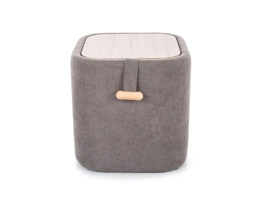 Pufa NET ze schowkiem szara I sklep meblowy MIRAT. styl LOFT, SKANDYNAWSKI