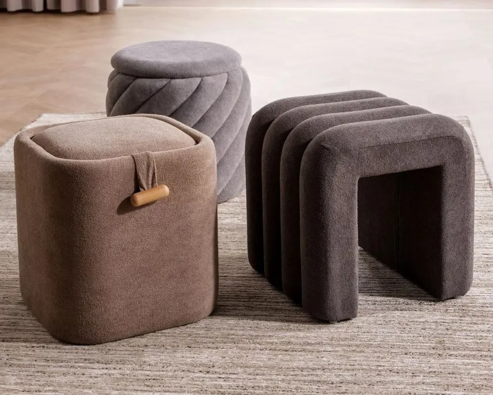 Pufa NAP ze schowkiem beżowa I sklep meblowy MIRAT. styl LOFT, SKANDYNAWSKI