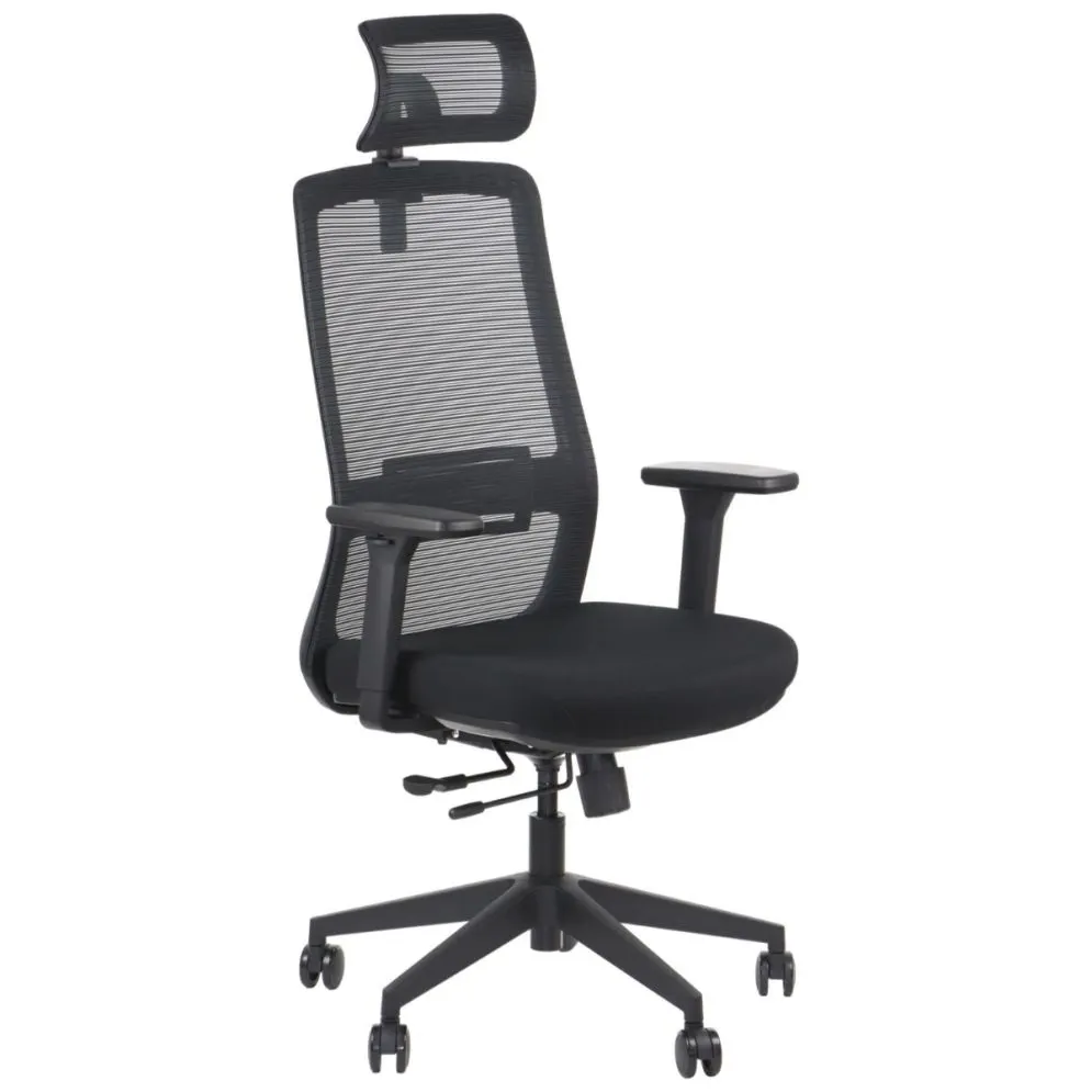 Fotel biurowy WISTER czarny I sklep meblowy MIRAT.