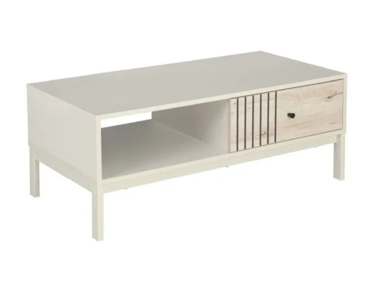 Ława FROST L5 off white/dąb alpejski I sklep meblowy MIRAT. styl SKANDYNAWSKI kolekcja FROST