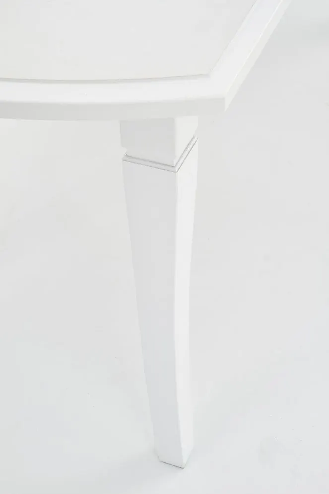 Stół FRYDERYK 160(240)x90 biały na drewnianych nogach rozkładany | MIRAT. w stylu  kolekcja