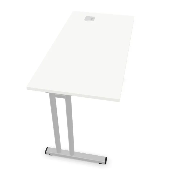 Biurko EASY SPACE C-LEG RC 120x60cm białe proste I sklep meblowy MIRAT.