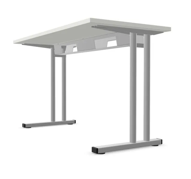 Biurko EASY SPACE C-LEG RC 120x60cm białe proste I sklep meblowy MIRAT.