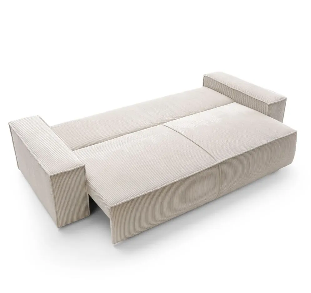 Sofa rozkładana FELICIA kremowa sztruksowa I sklep meblowy MIRAT.  kolekcja FELICIA