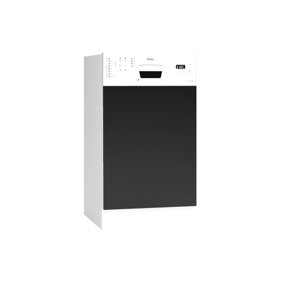 Solidny front do zabudowy zmywarki 45 DENIS PO czarny mat I MIRAT.  kolekcja DENIS