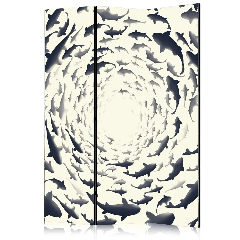 Parawan akustyczny Zwierzęta 135x172 cm 3-częściowy czarny | MIRAT.