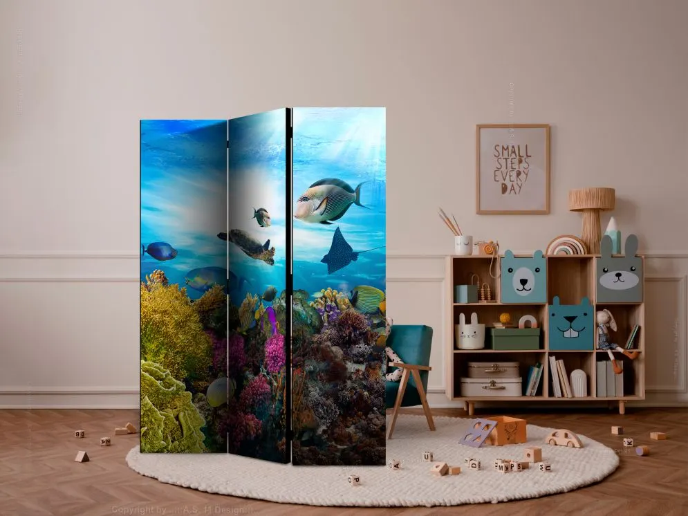 Parawan dwustronny Pejzaże 135x172 cm 3-częściowy wielokolorowy | MIRAT.