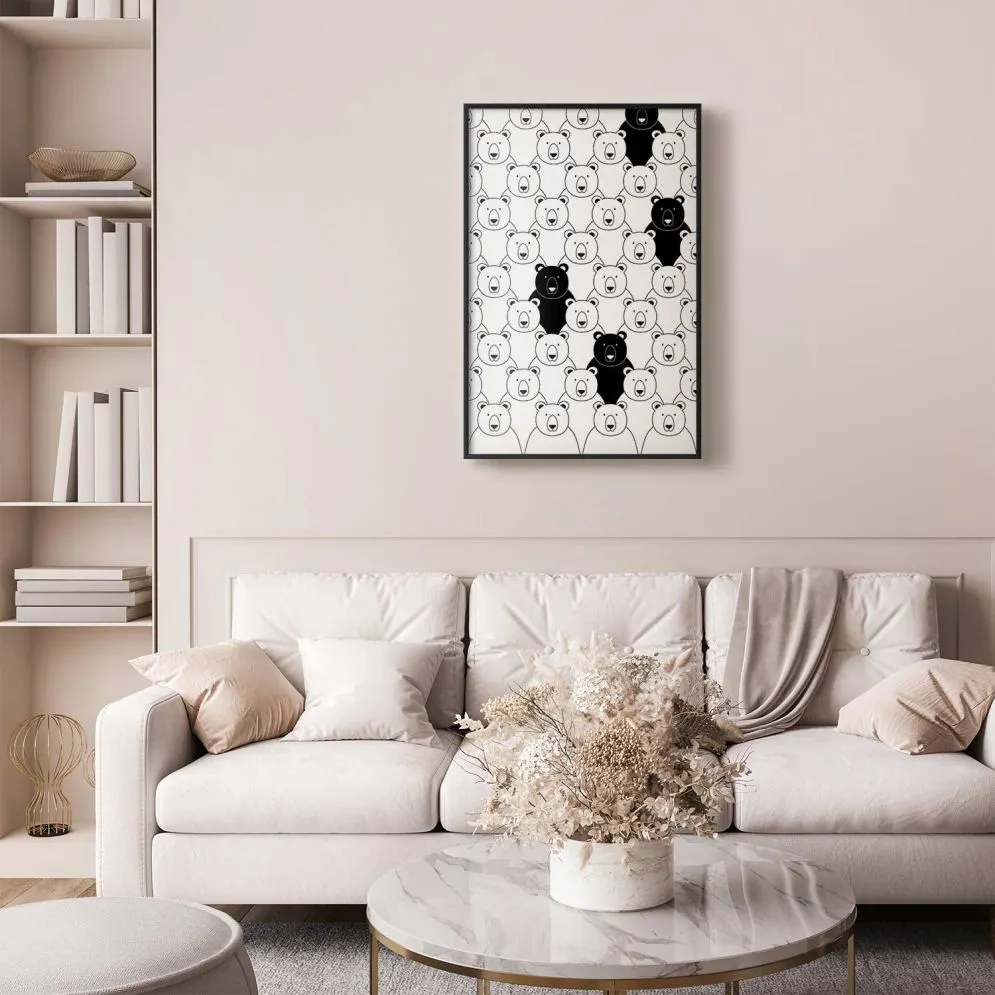 Plakat Obcy w stadzie 60x90 cm z ramą czarną bez marginesu | MIRAT.