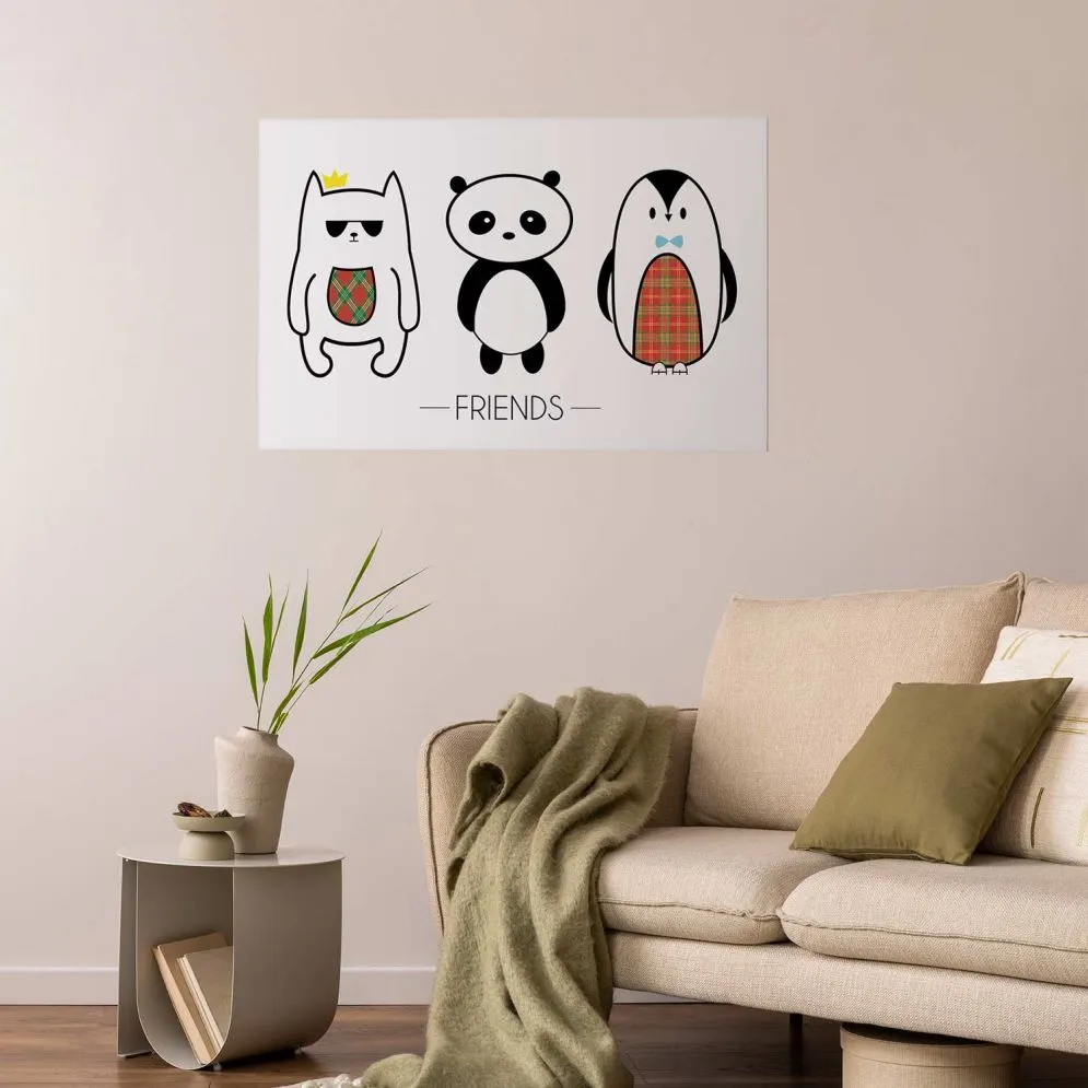 Plakat Przyjaciele 42x29,7 cm bez ramy bez marginesu | MIRAT.