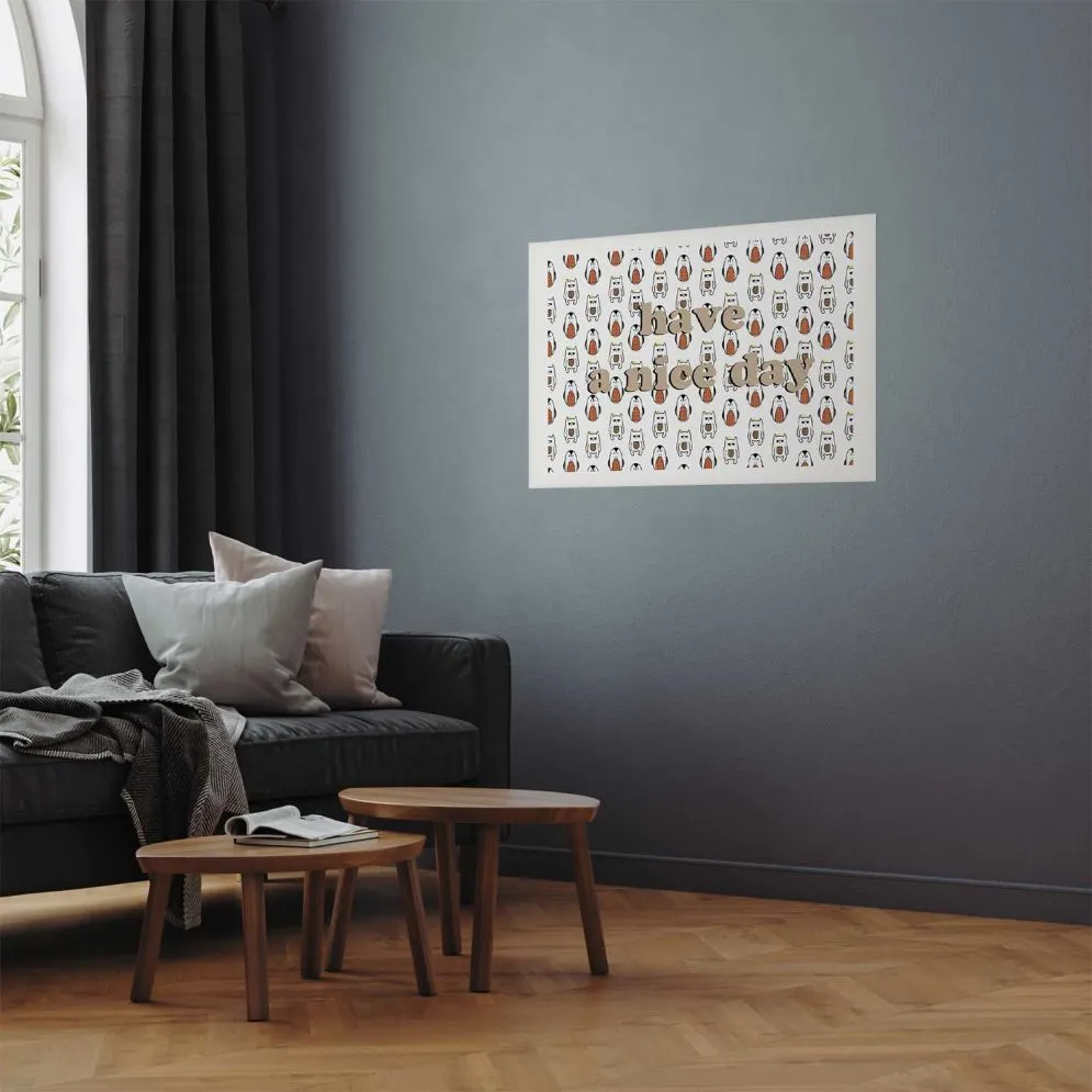 Plakat Nice day 60x40 cm bez ramy z marginesem | MIRAT.