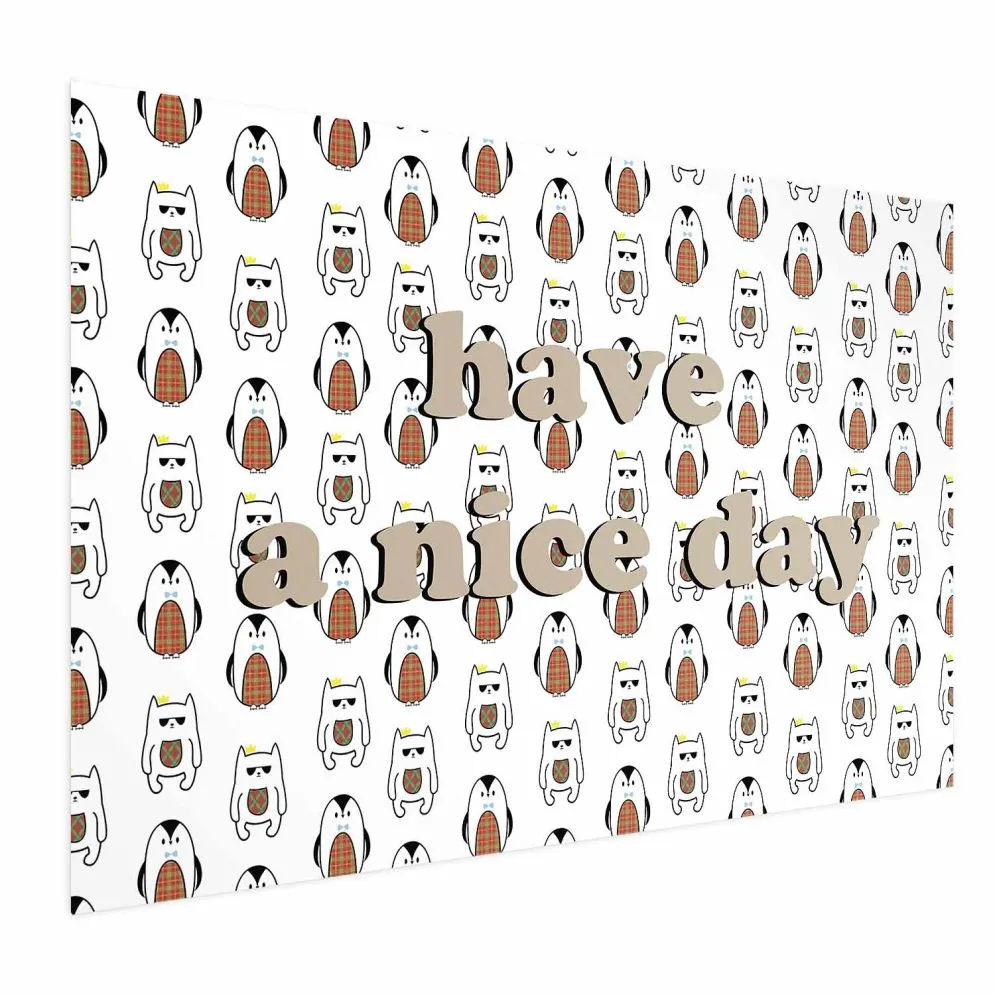 Plakat Nice day 60x40 cm bez ramy bez marginesu | MIRAT.