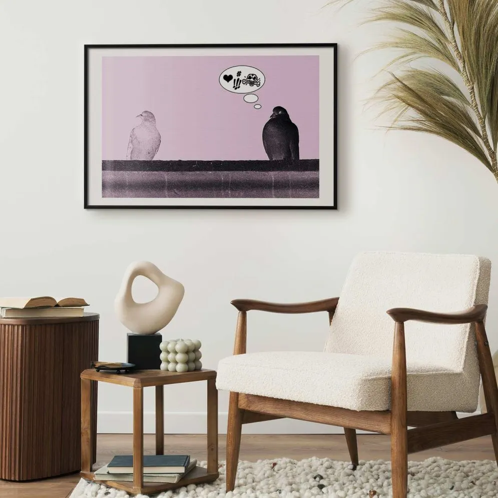 Plakat Zaloty 42x29,7 cm z ramą czarną z marginesem | MIRAT.