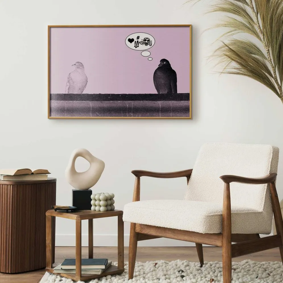 Plakat Zaloty 42x29,7 cm z ramą złotą bez marginesu | MIRAT.