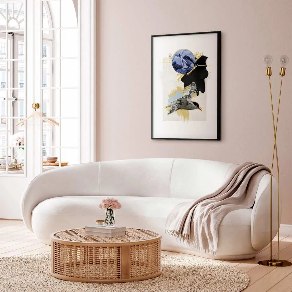 Plakat Rybitwa antarktyczna 40x60 cm z ramą czarną bez marginesu | MIRAT.