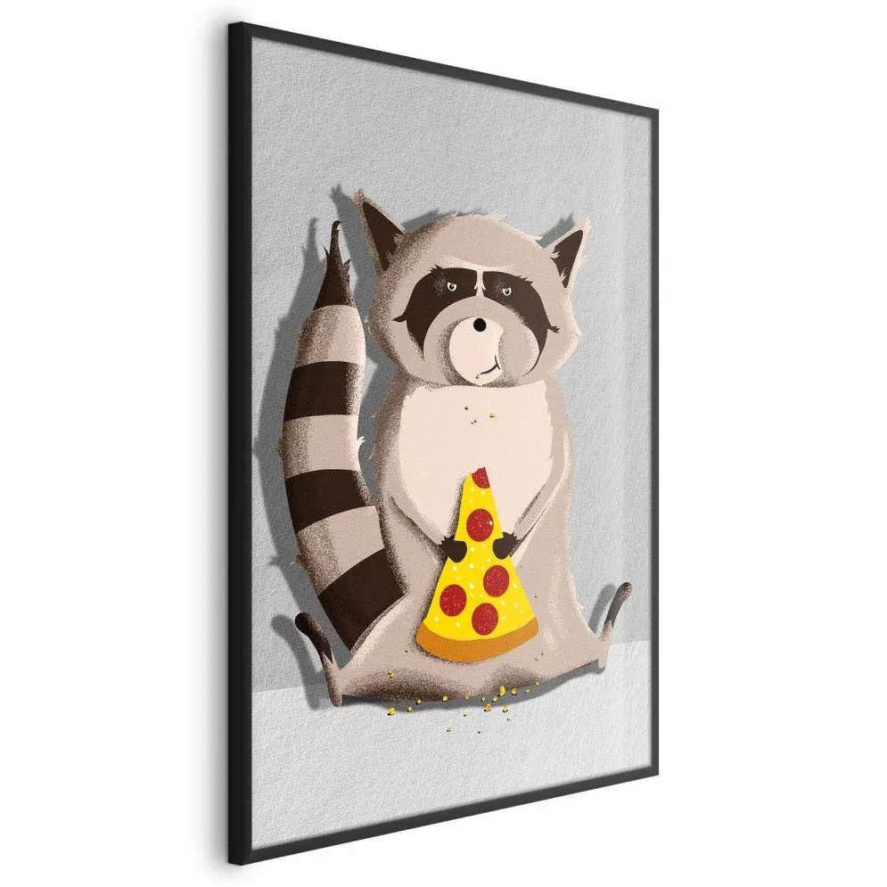 Plakat Szop łasuch 29,7x42 cm z ramą czarną bez marginesu | MIRAT.