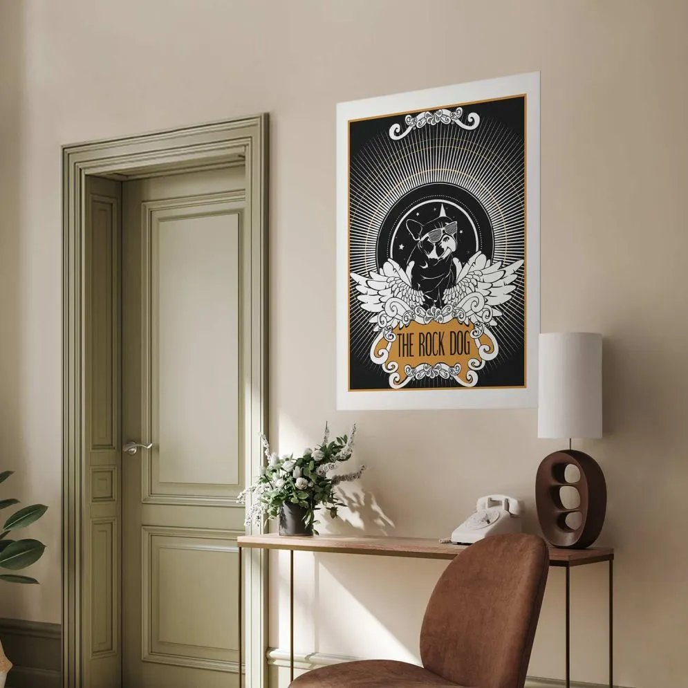 Plakat The Rock Dog 29,7x42 cm bez ramy z marginesem | MIRAT.